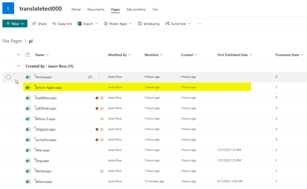 Site Pages Library Missing First Published Date